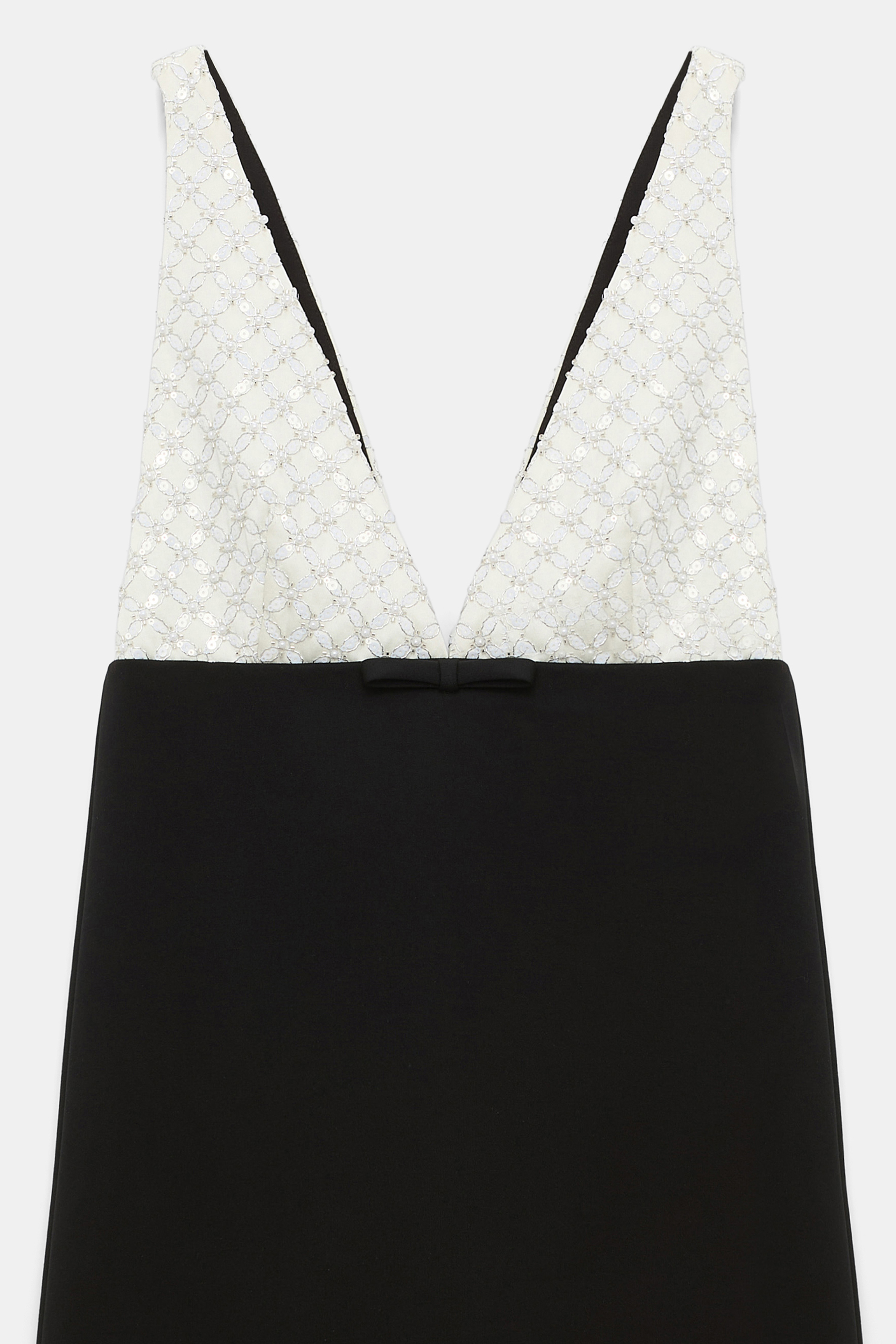 Dorothee Schumacher Sequin embellished dress in Punto Milano black-offwhite